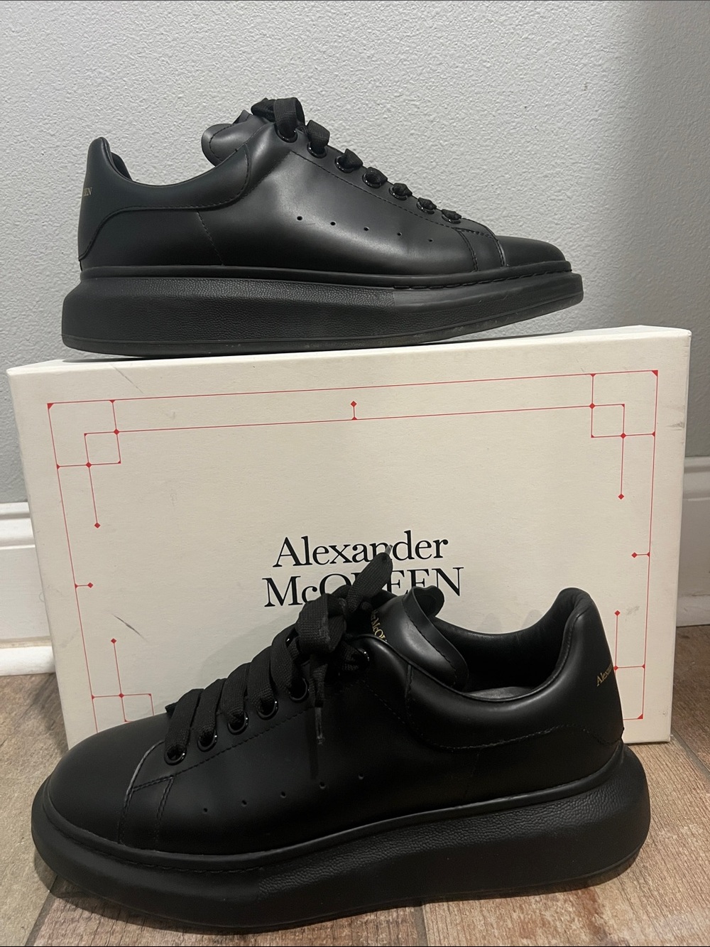 Alexander McQueen Oversized Sneaker 'All Black'